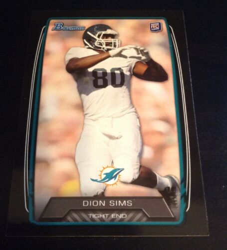 Dion Sims Dolphins 2013 Bowman Black Rookie #111