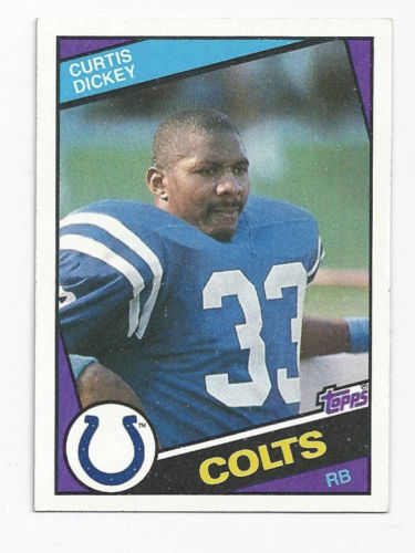 Curtis Dickey Colts 1984 Topps #12