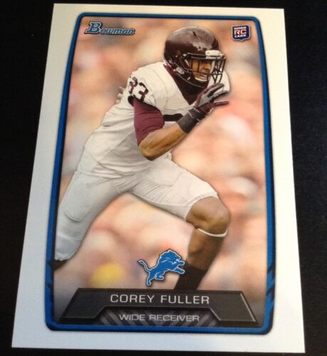 Corey Fuller Lions 2013 Bowman Rookie #153